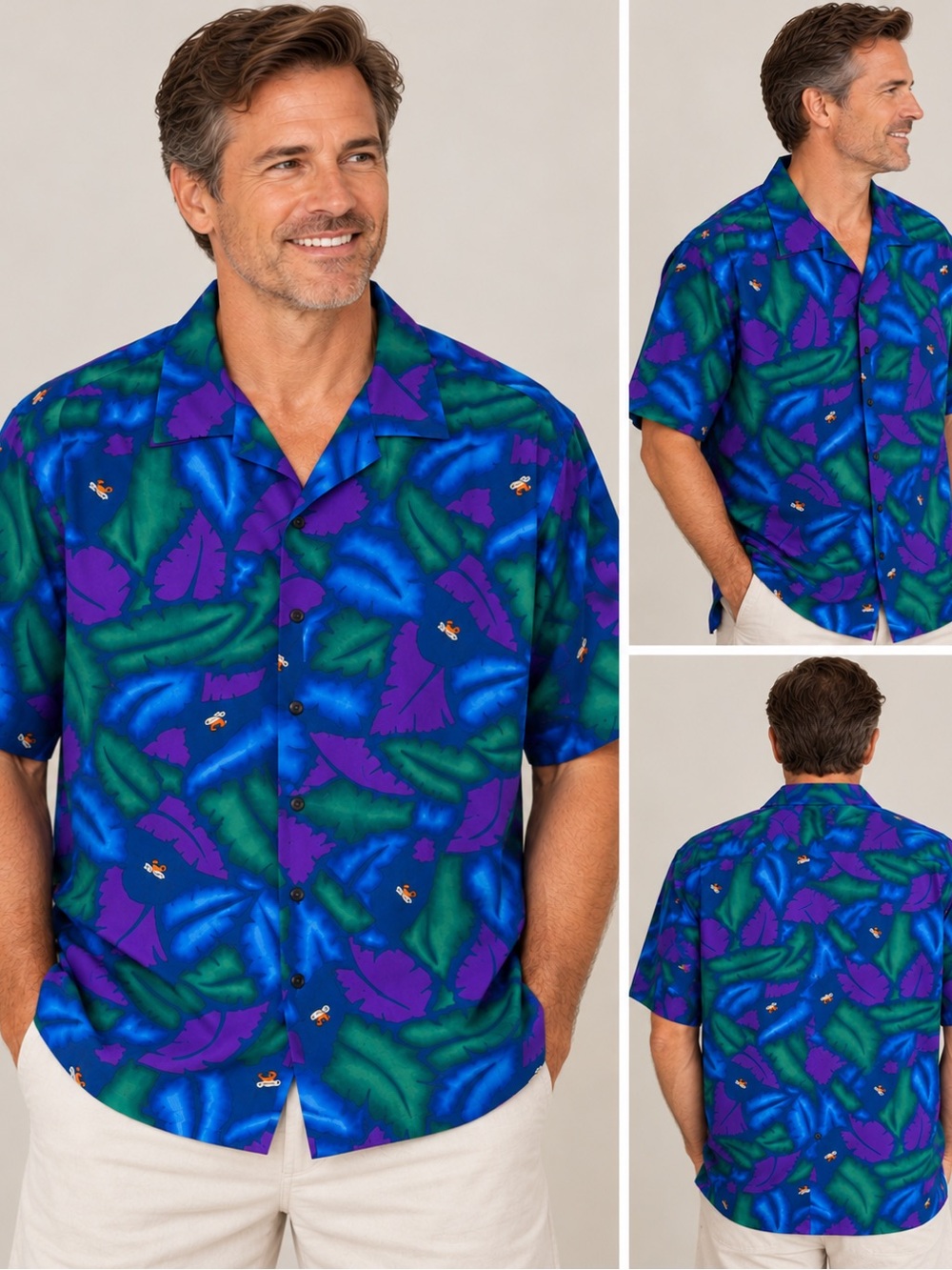 Tori Richard Bob Chin’s Hawaiian Tropical Camp Button Shirt — XL
